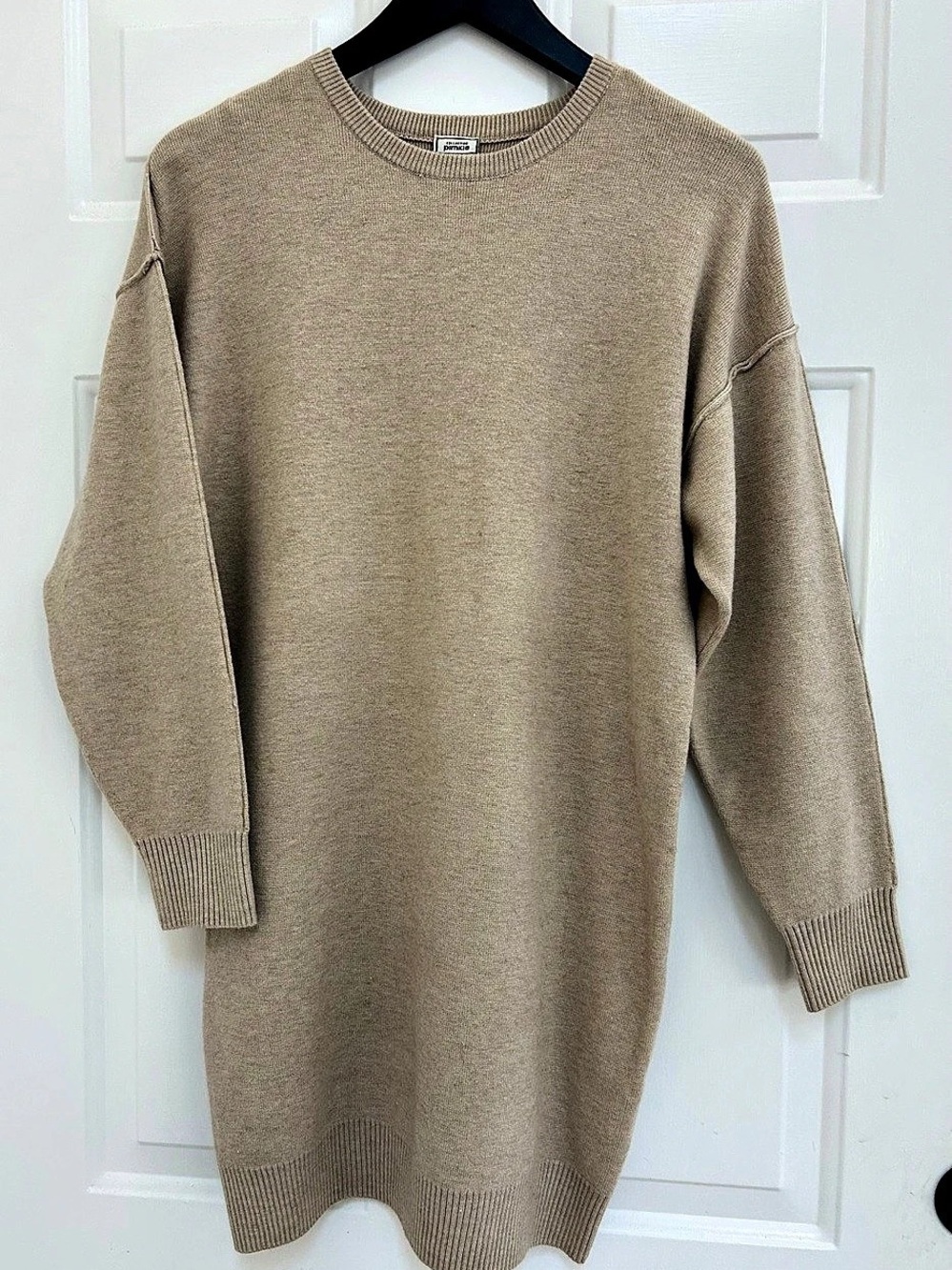 Pimkie Beige Knit Tunic Sweater Dress Like New